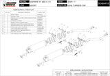 Doppio Terminale Di Scarico Non Catalizzato Con Omologazione Suono Oval Carbonio Carbonio - Mivv Compatibile Con Yamaha Xt 660 R (2004-2016)