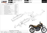 Doppio Terminale Di Scarico Non Catalizzato Con Omologazione Suono Suono Inox Nero Carbonio - Mivv Compatibile Con Yamaha Xt 660 X (2004-2016)