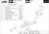 Impianto Di Scarico Completo Non Catalizzato E Con Omologazione Suono Gp Inox Nero - Mivv Compatibile Con Yamaha T-Max 500 (2008-2011)