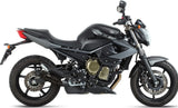 Terminale Di Scarico Con Omologazione Suono Double Gun Inox Nero - Mivv Compatibile Con Yamaha Xj6 600 (2009-2016)