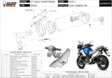Terminale Di Scarico Con Omologazione Suono Oval Titanio Carbonio - Mivv Compatibile Con Yamaha Xt 1200 Z Super Ténéré (2010-2020)