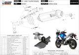 Terminale Di Scarico Con Omologazione Suono Speed Edge Inox Nero Carbonio - Mivv Compatibile Con Yamaha Xt 1200 Z Super Ténéré (2010-2020)