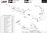Impianto Di Scarico Completo Non Catalizzato E Con Omologazione Suono Suono Inox Carbonio - Mivv Compatibile Con Yamaha Mt-09 (2013-2020)