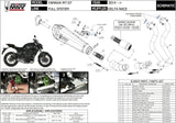 Impianto Di Scarico Completo Non Catalizzato E Con Omologazione Suono Delta Race Inox Carbonio - Mivv Compatibile Con Yamaha Mt-07 (2014-2020)
