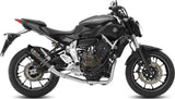 Impianto Di Scarico Completo Non Catalizzato E Con Omologazione Suono Gp Carbonio Carbonio - Mivv Compatibile Con Yamaha Mt-07 (2014-2024)