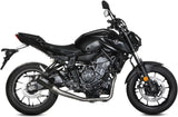 Impianto Di Scarico Completo Non Catalizzato E Senza Omologazione Suono Mk3 Carbonio - Mivv Compatibile Con Yamaha Mt-07 (2014-2024)