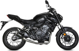 Complete Exhaust System Without Catalytic Converter And Without Sound Certification Mk3 Carbon - Mivv Compatible With Yamaha Mt-07 (2014-2024)