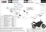 Impianto Di Scarico Completo Catalizzato E Con Omologazione Suono Delta Race Inox Nero Carbonio - Mivv Compatibile Con Yamaha Mt-07 (2014-2024)