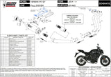 Impianto Di Scarico Completo Non Catalizzato E Con Omologazione Suono Gppro Carbonio - Mivv Compatibile Con Yamaha Mt-07 (2014-2020)