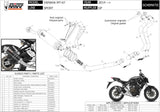 Impianto Di Scarico Completo Catalizzato E Con Omologazione Suono Gp Inox Nero - Mivv Compatibile Con Yamaha Mt-07 (2014-2024)