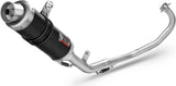 Impianto Di Scarico Completo Catalizzato E Con Omologazione Suono Gp Inox Nero - Mivv Compatibile Con Yamaha Mt-125 (2015-2019)