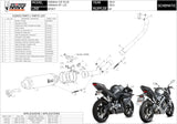 Impianto Di Scarico Completo Non Catalizzato E Con Omologazione Suono Gp Carbonio - Mivv Compatibile Con Yamaha Yzf-R 125 (2014-2018)