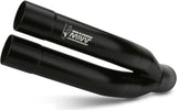 Terminale Di Scarico Con Omologazione Suono Double Gun Inox Nero - Mivv Compatibile Con Yamaha Yzf-R25 (2015-2024)