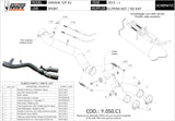 Tubo Di Raccordo Non Catalizzato - Mivv Compatibile Con Yamaha Yzf 1000 R1 (2015-2022)