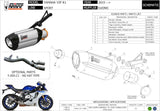 Terminale Di Scarico Con Omologazione Suono Suono Inox Nero Carbonio - Mivv Compatibile Con Yamaha Yzf 1000 R1 (2015-2022)