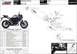 Terminale Di Scarico Con Omologazione Suono Gp Carbonio - Mivv Compatibile Con Yamaha Mt-03 (2016-2024)