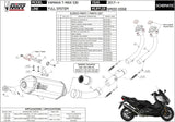 Impianto Di Scarico Completo Catalizzato E Con Omologazione Suono Speed Edge Inox Nero Carbonio - Mivv Compatibile Con Yamaha T-Max 530 (2017-2019)