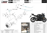 Terminale Di Scarico Con Omologazione Suono Mk3 Carbonio - Mivv Compatibile Con Yamaha Yzf 600 R6 (2017-2021)