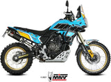Terminale Di Scarico Con Omologazione Suono Dakar Inox Nero - Mivv Compatibile Con Yamaha Ténéré 700 (2019-2024)