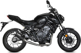 Impianto Di Scarico Completo Catalizzato E Con Omologazione Suono Gppro Carbonio - Mivv Compatibile Con Yamaha Mt-07 (2021-2024)