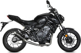Impianto Di Scarico Completo Catalizzato E Con Omologazione Suono Gppro Inox Nero - Mivv Compatibile Con Yamaha Fz-07 (2021-2024)