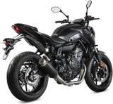 Complete Catalytic Exhaust System With Sound Certification Gppro Steel Black - Mivv Compatible With Yamaha Fz-07 (2021-2024)