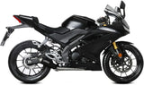 Impianto Di Scarico Completo Catalizzato E Con Omologazione Suono X-M1 Inox Nero - Mivv Compatibile Con Yamaha Mt-125 (2020-2024)