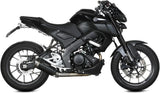 Impianto Di Scarico Completo Non Catalizzato E Con Omologazione Suono Gppro Inox Nero - Mivv Compatibile Con Yamaha Mt-125 (2020-2024)