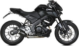 Impianto Di Scarico Completo Non Catalizzato E Senza Omologazione Suono Mk3 Carbonio - Mivv Compatibile Con Yamaha Mt-125 (2020-2024)