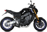 Impianto Di Scarico Completo Non Catalizzato E Senza Omologazione Suono X-M5 Inox Nero Carbonio - Mivv Compatibile Con Yamaha Fz-09 (2021-2023)