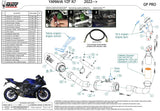 Terminale Di Scarico Catalizzato E Con Omologazione Suono Gppro Carbon - Mivv Compatibile Con Yamaha Yzf R7 (2022-2024)