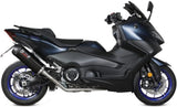 Impianto Di Scarico Completo Non Catalizzato E Con Omologazione Suono Oval Inox Nero - Mivv Compatibile Con Yamaha T-Max 560 (2022-2024)