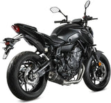 Impianto Di Scarico Completo Catalizzato E Con Omologazione Suono Delta Race Inox Nero Carbonio - Mivv Compatibile Con Yamaha Fz-07 (2021-2024)