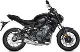 Impianto Di Scarico Completo Catalizzato E Con Omologazione Suono Delta Race Inox Carbonio - Mivv Compatibile Con Yamaha Fz-07 (2021-2024)
