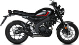 Impianto Di Scarico Completo Non Catalizzato E Senza Omologazione Suono Hr-1 Inox Nero Carbonio - Mivv Compatibile Con Yamaha Xsr 125 (2022-2024)
