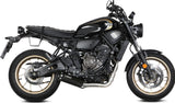 Complete Non-Catalytic Exhaust System With Sound Certification Hr-1 Steel Black - Mivv Compatible With Yamaha Xsr 700 (2021-2024)
