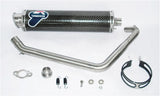 Impianto Di Scarico Completo Senza Omologazione Suono Round Carbonio - Termignoni Compatibile Con Yamaha Yzf-R 125 (2008-2013)