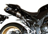 Doppio Terminale Di Scarico Non Catalizzato Con Omologazione Suono Oval Carbonio - Termignoni Compatibile Con Yamaha Yzf-R1 (2009-2011)