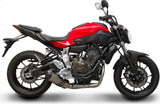 Impianto Di Scarico Completo Catalizzato E Senza Omologazione Suono Relevance Titanio Coppa Carbonio - Termignoni Compatibile Con Yamaha Xsr 700 (2014-2020)