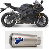 Terminale Di Scarico Senza Omologazione Suono Gp2R-Rht Titanio Coppa Alluminio - Termignoni Compatibile Con Yamaha Yzf-R6 (2006-2023)