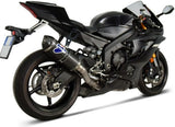 Impianto Di Scarico Completo Senza Omologazione Suono Carbonio Coppa Carbonio - Termignoni Compatibile Con Yamaha Yzf-R6 (2006-2019)