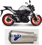 Terminale Di Scarico Senza Omologazione Suono Gp2R-Rht Titanio Coppa Alluminio - Termignoni Compatibile Con Yamaha Yzf-R3 (2015-2020)