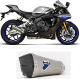 Terminale Di Scarico Senza Omologazione Suono Relevance Titanio Coppa Carbonio - Termignoni Compatibile Con Yamaha R1 - M (2015-2020)