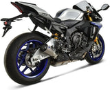 Terminale Di Scarico Senza Omologazione Suono Gp2R-Rht Titanio Coppa Alluminio - Termignoni Compatibile Con Yamaha R1 - M (2015-2020)