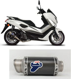 Terminale Di Scarico Senza Omologazione Suono Gp Carbonio - Termignoni Compatibile Con Yamaha N-Max 155 (2017-2020)