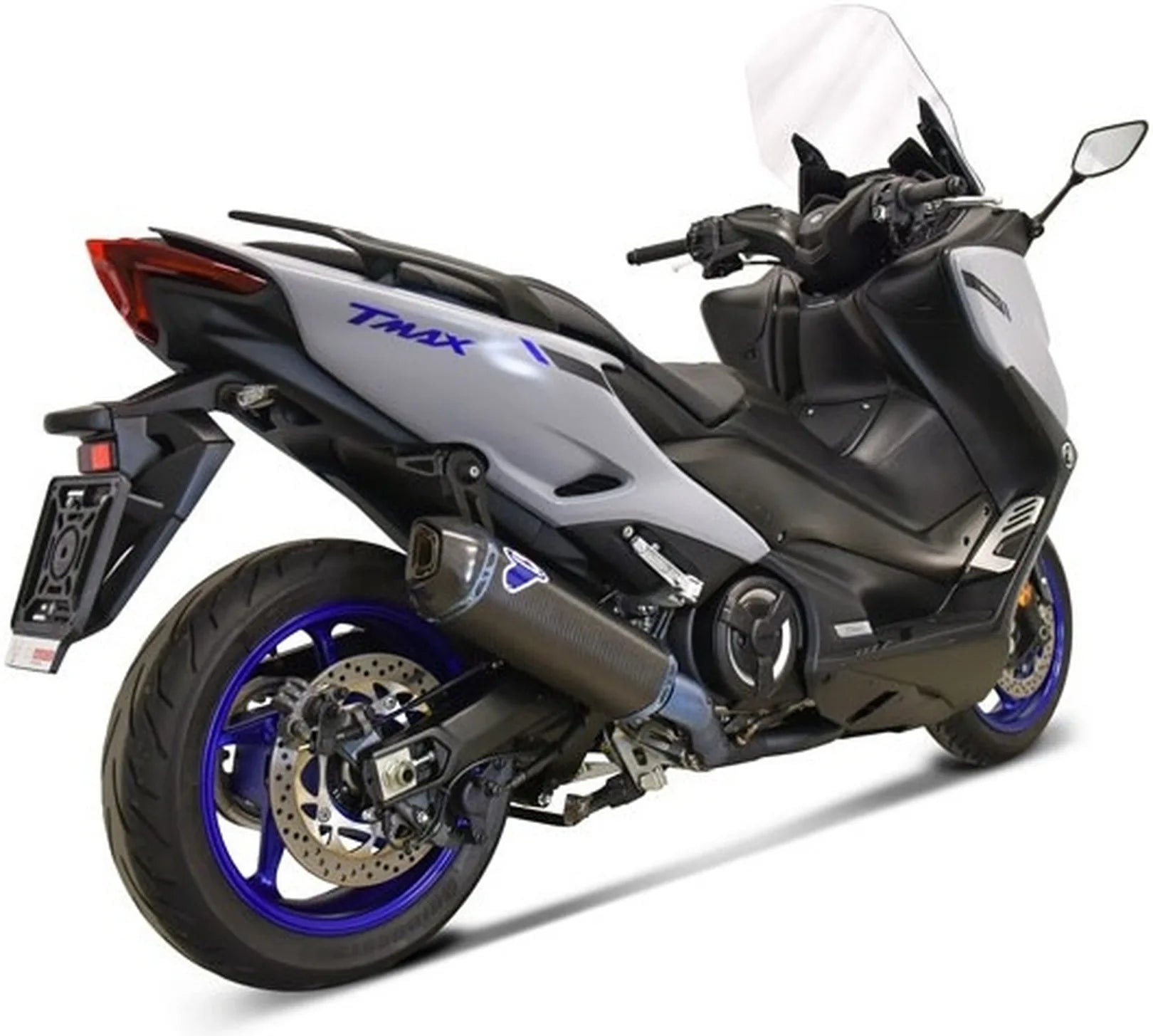 Impianto Di Scarico Completo Senza Omologazione Suono Carbonio Black Coppa Carbonio - Termignoni Compatibile Con Yamaha Xp 560 T-Max (2020)
