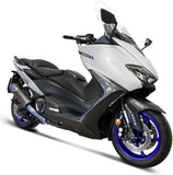 Impianto Di Scarico Completo Senza Omologazione Suono Carbonio Black Coppa Carbonio - Termignoni Compatibile Con Yamaha Xp 560 T-Max (2020)