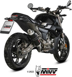 Impianto Di Scarico Completo Catalizzato E Con Omologazione Suono Gp Inox Nero - Mivv Compatibile Con Zontes Zt 125 G1 (2021-2024)