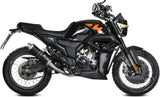 Impianto Di Scarico Completo Catalizzato E Con Omologazione Suono Gp Inox Nero - Mivv Compatibile Con Zontes Zt 125 Gk (2021-2024)
