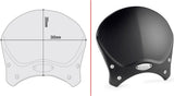 Black Aluminium Race Cafe Wind-Scree Aluminium - Givi Compatible With Brixton Cromwell 250 (2022-2024)
